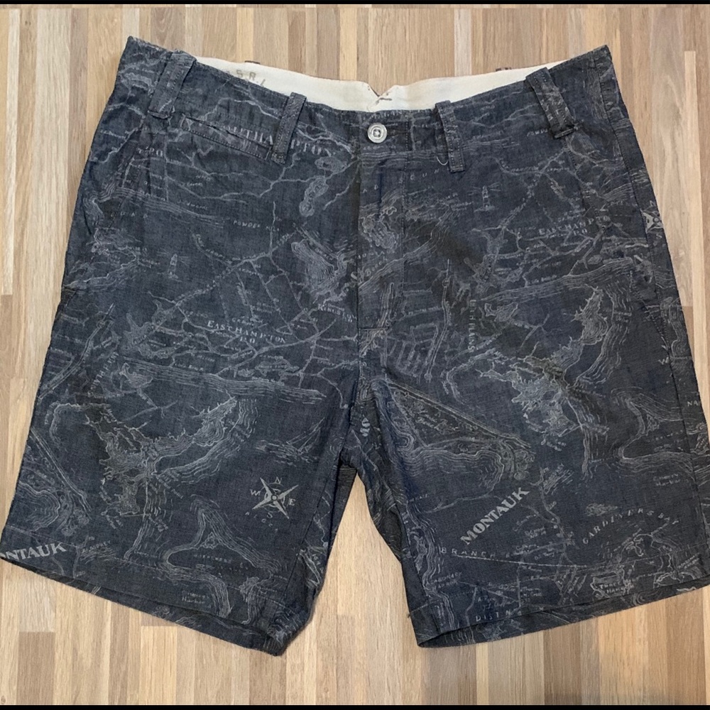 Polo map-print shorts